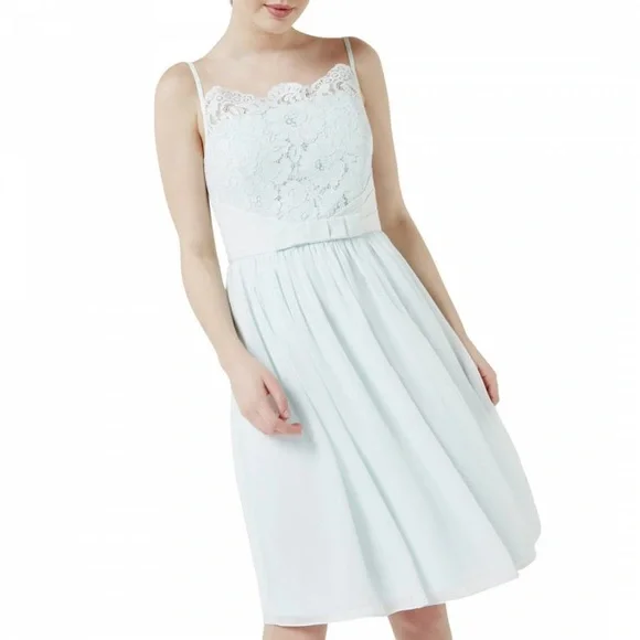 ted baker mint lace dress TED BAKER VELMIA FITTED LACE MINT SHEATH MIDI DRESS sz 1/ US 4